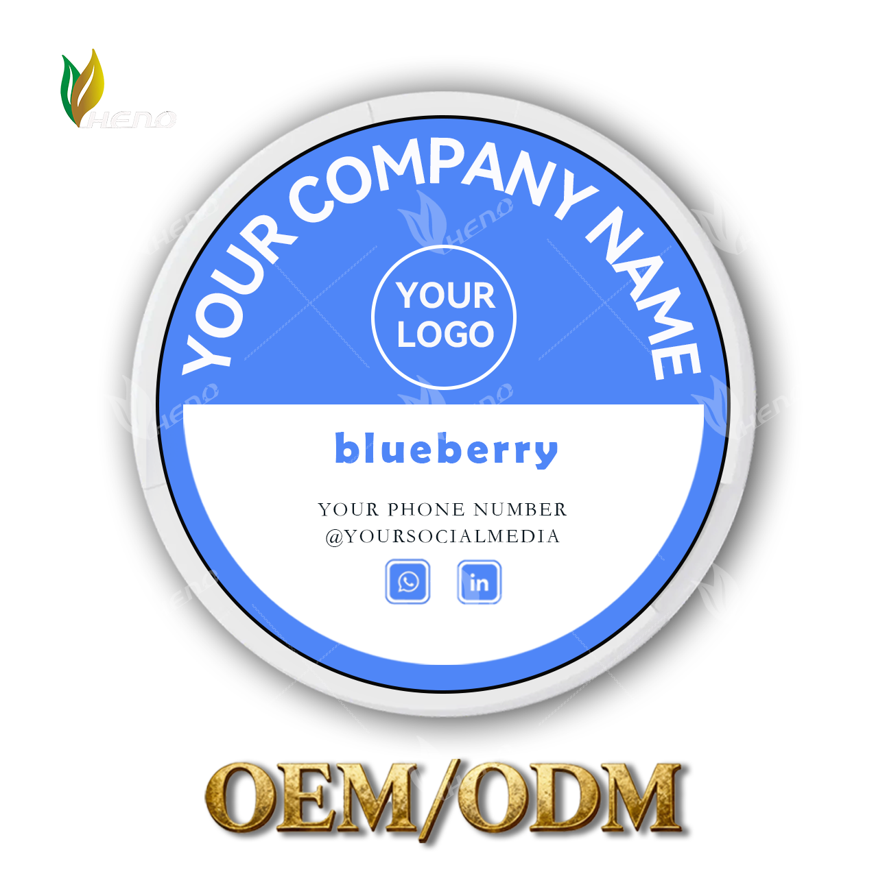 Bustine di nicotina al mirtillo fresco